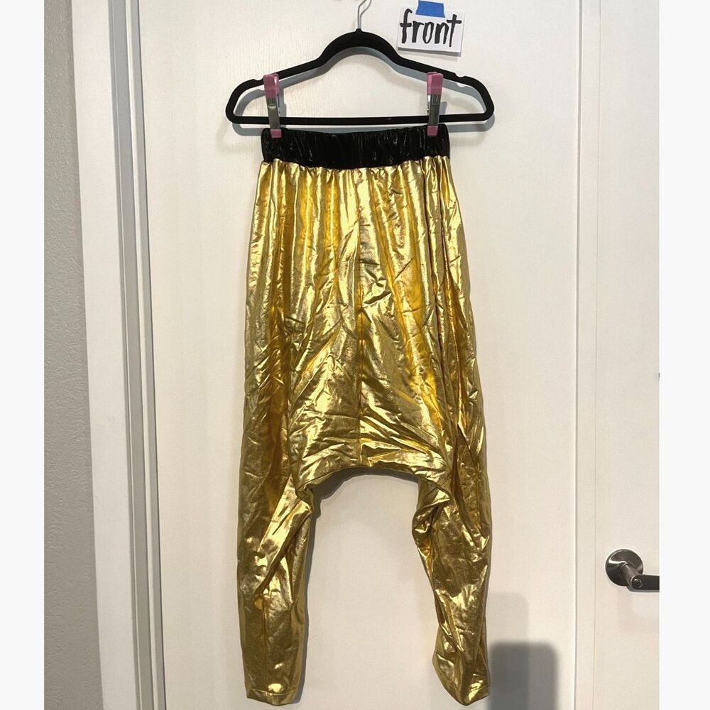 Gold Hip Hop Hammer Pants - One Size Fits Most